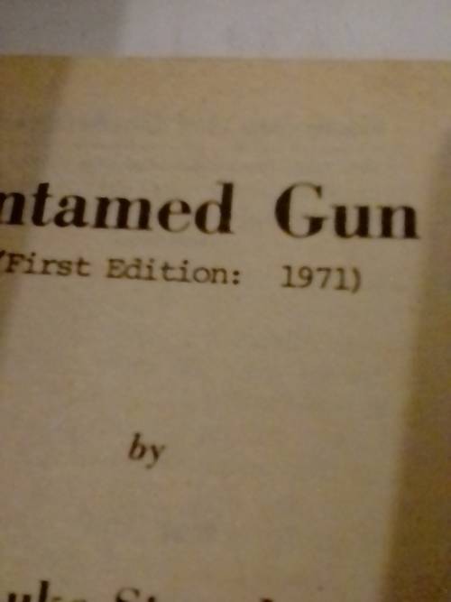 `CLEVELAND WESTERN` - UNTAMED GUN -  BY LUKE STROUD - PLEASE READ BELOW FOR INFO