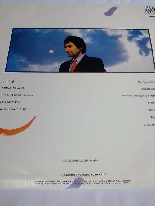 CHRIS DE BURGH  (INTO THE LIGHT) Vinyl in very good condition - SEE AND READ BELOW.