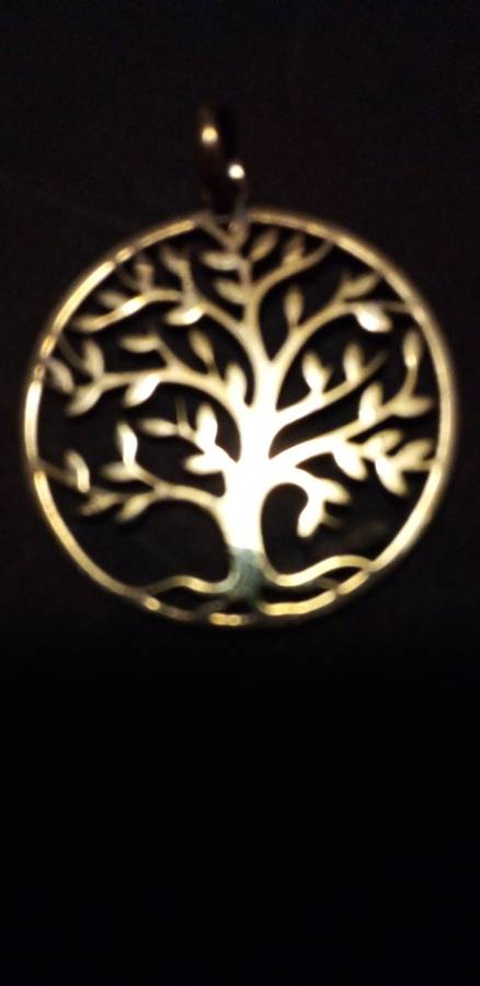 STUNNING TREE OF LIFE PENDANT, GOLD PLATED OVER SOLID STERLING SILVER- PLEASE READ  BELOW.