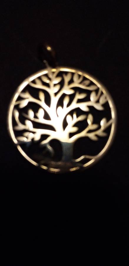 STUNNING TREE OF LIFE PENDANT, GOLD PLATED OVER SOLID STERLING SILVER- PLEASE READ  BELOW.