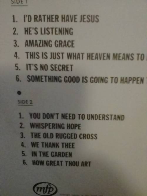 MIN SHAW (I`d RATHER HAVE JESUS) - LP in good condition - SEE BELOW FOR INFO.