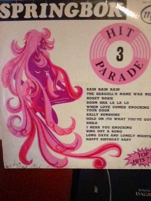 SPRINGBOK HIT PARADE 3 - LP in VERY GOOD condition - SEE BELOW FOR INFO.