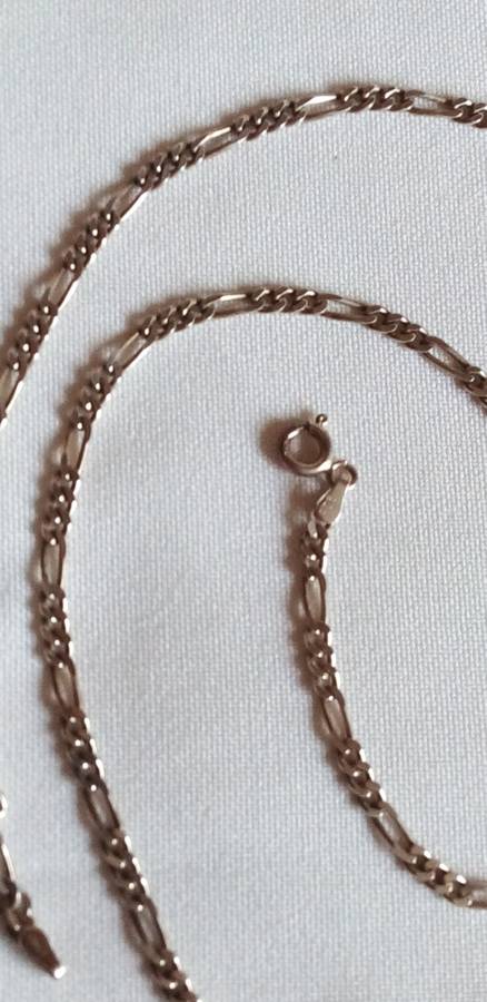 STUNNING 54cm ITALIAN STERLING SILVER 925. CHAIN - WEIGHT 7.6g -  SEE BELOW.