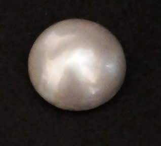 STUNNING - REAL LIGHT VIOLET-GREY MABE PEARL - 13.5mm - VERY GOOD CONDITION - READ BELOW.