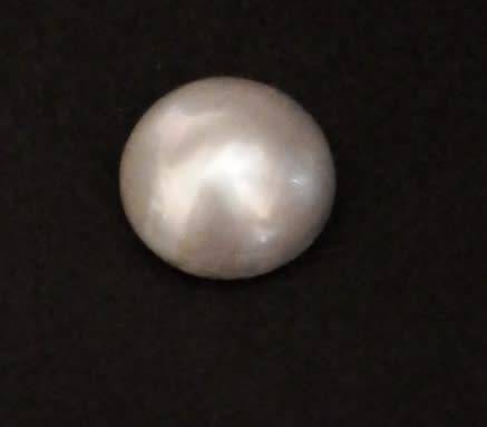 STUNNING - REAL LIGHT VIOLET-GREY MABE PEARL - 13.5mm - VERY GOOD CONDITION - READ BELOW.