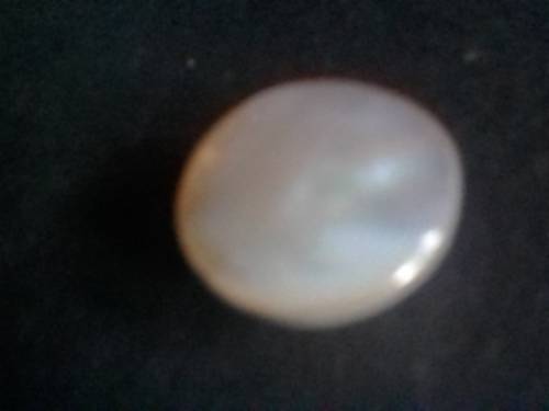 STUNNING - REAL LIGHT VIOLET-GREY MABE PEARL - 13.5mm - VERY GOOD CONDITION - READ BELOW.