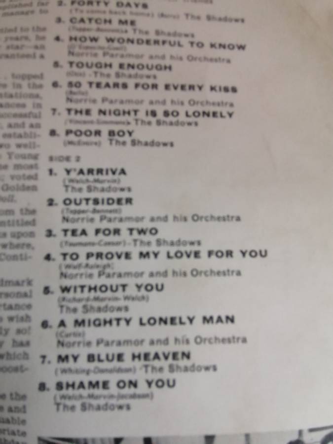 CLIFF RICHARD 21 TODAY - VINYL IN EXCELLENT CONDITION - SEE BELOW FOR INFO