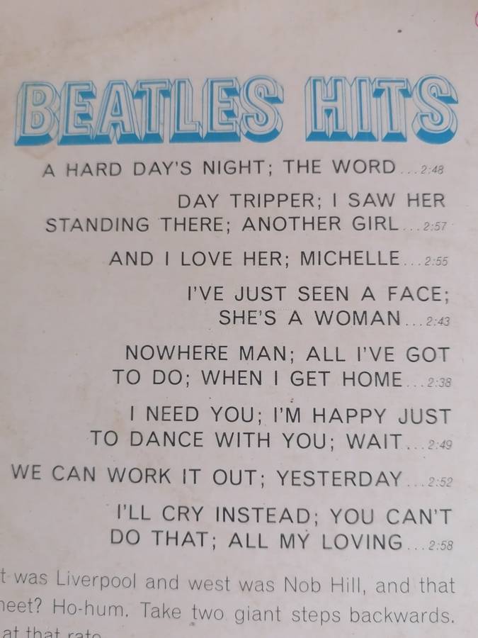 40 BEATLES HITS (BY LESTER LANIN) - VINYL IN GOOD CONDITION - SEE BELOW FOR INFO.