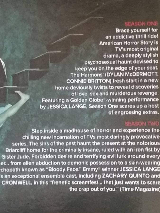 DVD - Series 1 & 2 , American Horror story.