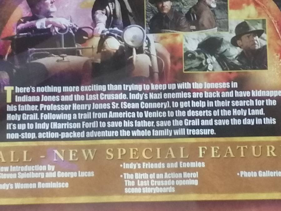 DVD movie - action (Indiana Jones).