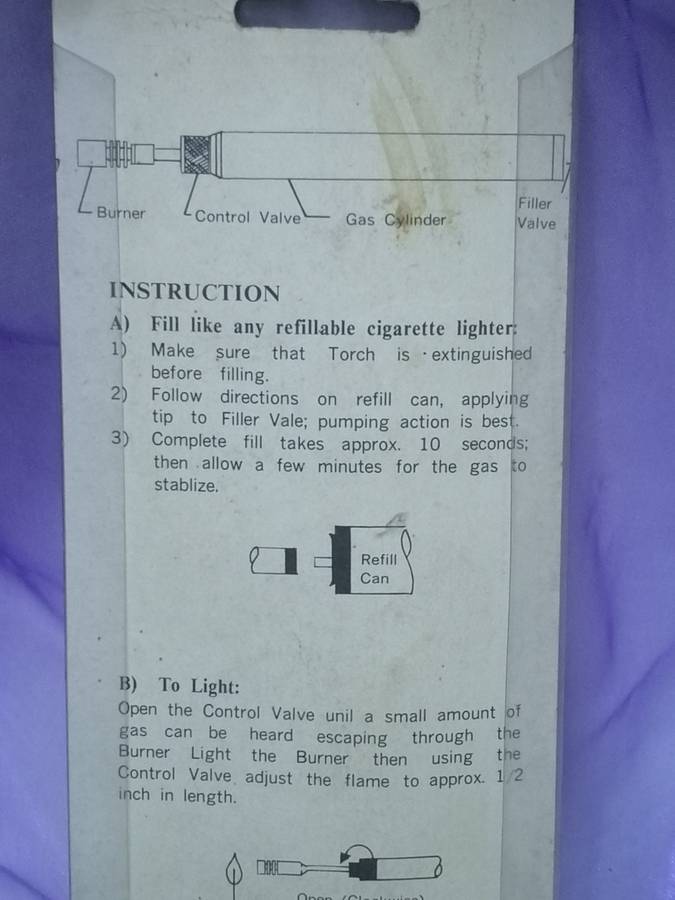 VINTAGE - PENCIL TORCH - STILL IN ORIGINAL PACKAGING - VERY GOOD CONDITION - PLEASE READ BELOW.