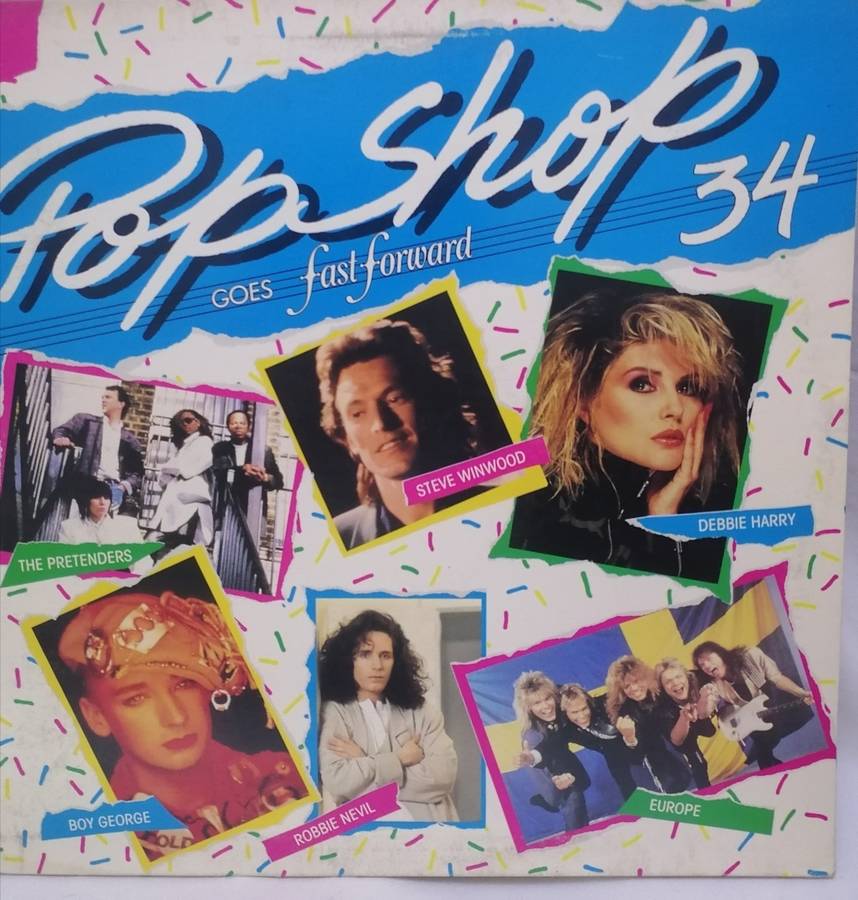 POP SHOP 34 - (GOES FAST FORWARD) - VINYL IN EXCELLENT COND. - SEE BELOW FOR INFO.