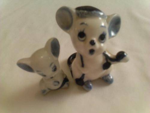 Delft miniature animals, hand painted, 1930-1950s