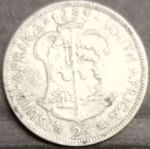 *Crazy Start!!* 1953 South-Africa/Suid-Afrika 2 Shilling