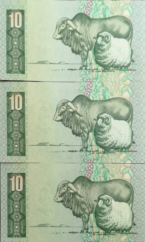 *Crazy Start* C L Stals R10 Notes 3 in Sequence still in great condition.