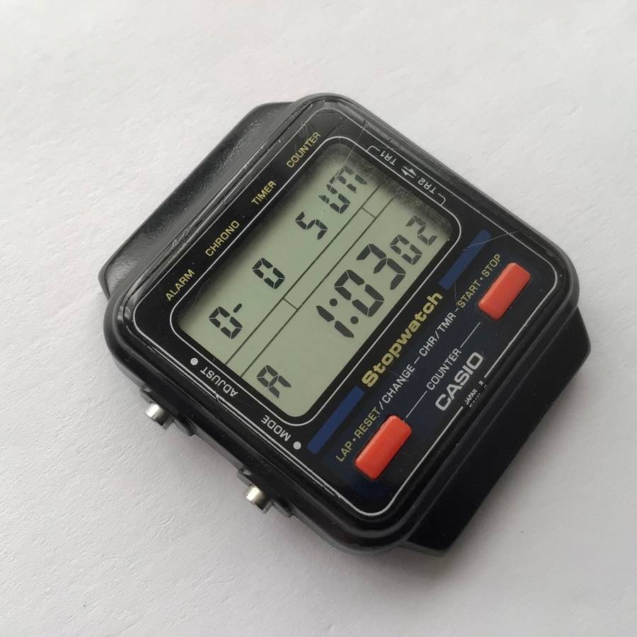 CASIO Made in JAPAN F-90 1980s Vintage Digital Watch F90 Working (Module 211)