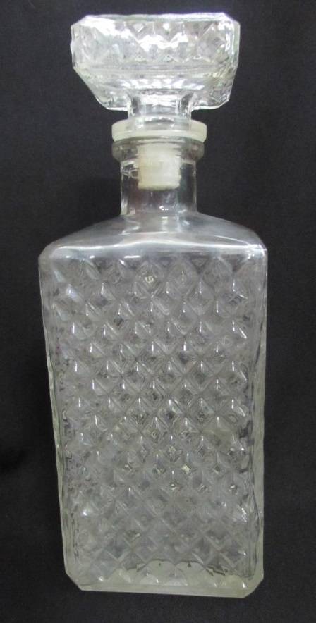 Beautiful glass decanter