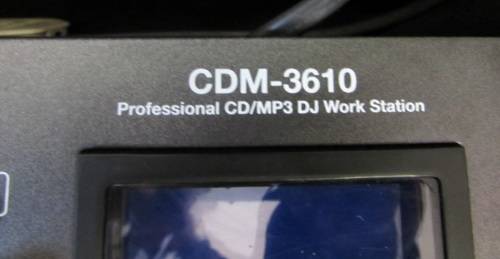 Gemini CDM-3610 Dual MP3 DJ CD Mixing Console