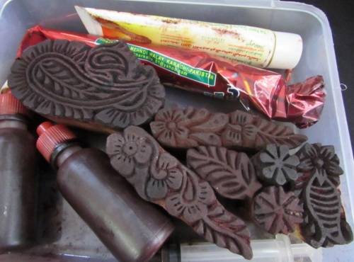 Henna stamps and ink