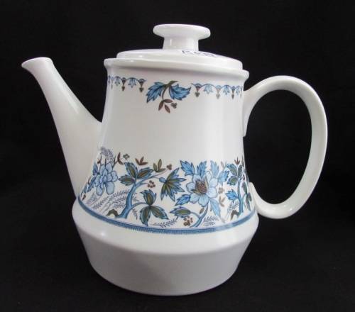 Excellent Noritake Progression Blue Moon Floral Teapot Tea Pot 9022