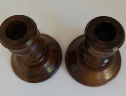Stink Wood Candlestick`s set of two