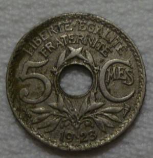 1923  5 centimes