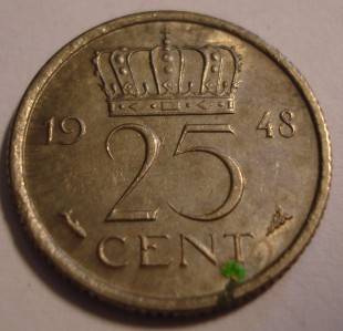 1948   25 cent Nederland