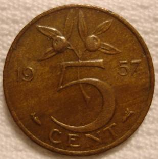 1957      5  cent  Nederland
