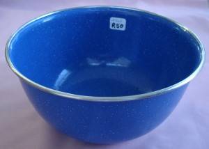 Blue Enamel Bowl