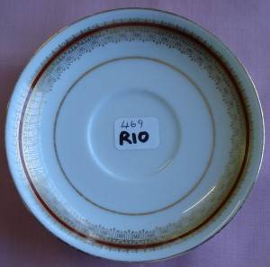 Doral Maroon Noritake  saucer
