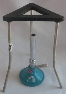 Beautiful Lab Burner and Tripod Stand,