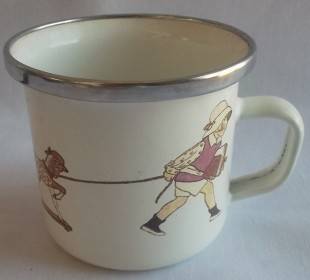 Beautiful Children's Enamel Mug