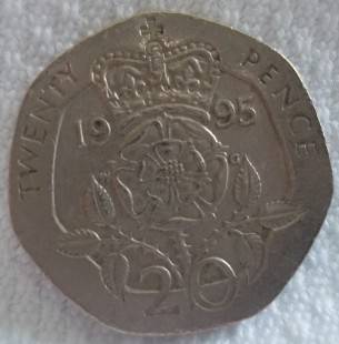 1995 20 Pence..  Great Britain