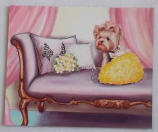 Digital Printed  Yorkie Fridge magnet