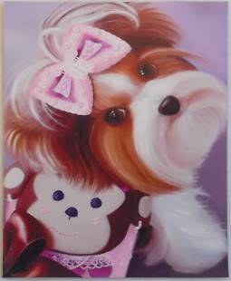 Digital Printed  Yorkie / Doggie Fridge magnet