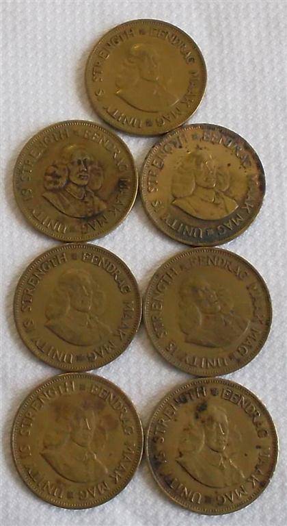7 x 1 cent  South Africa  coin
