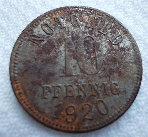 1920 10 Pfenning Notgeld  Bad Kissengen  Coin