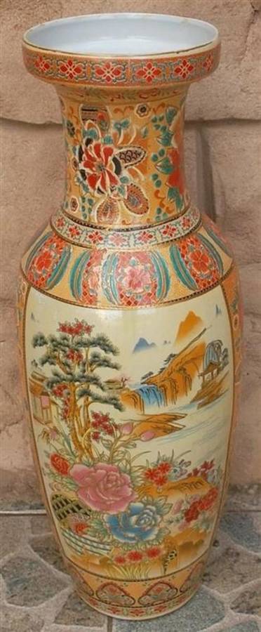 Collectable Oriental Large Floor  Vase