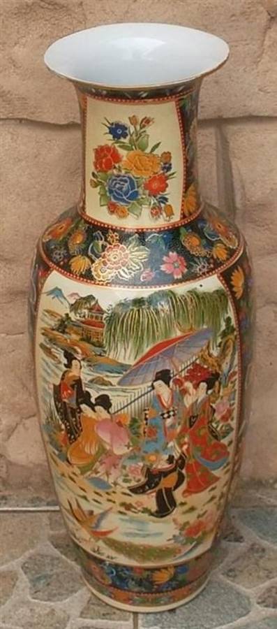 Collectable Oriental Large Floor  Vase