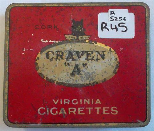 Collectable Vintage CRAVEN A Virginia Cigarettes Tin.