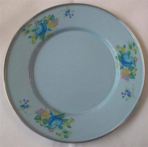 Blue  Enamel Plate