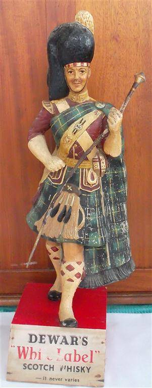 Vintage Dewar's White Label  Bar Figurine