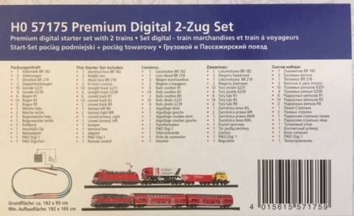 German Model Train - Digital Double Starter Set incl. some buildings.