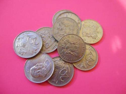 Various dates SA 20c Coins - Bid per coin to take all of them