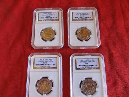 2011 90th Birthday SA Reserve Bank Collection MS 64 - MS 67 - SANGS Graded