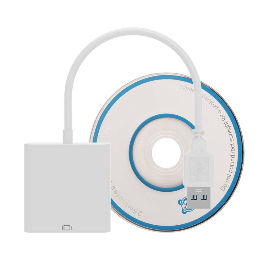 USB 3.0 to VGA External Video Adapter Computer Second Monitor Display Expand HD