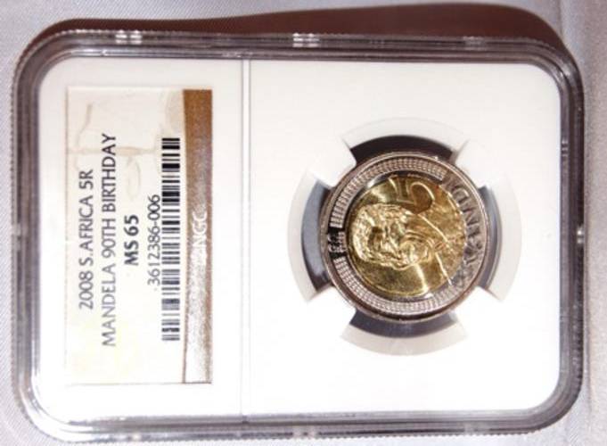 2008 S AFRICA  5R MANDELA 90TH BIRTHDAY MS 65