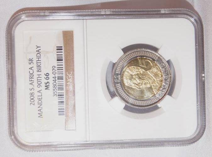 2008 S AFRICA  5R MANDELA 90TH BIRTHDAY MS 66