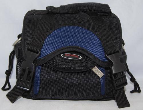 NATURAL SMALL DIGITAL BAG ( BLACK AND BLUE)