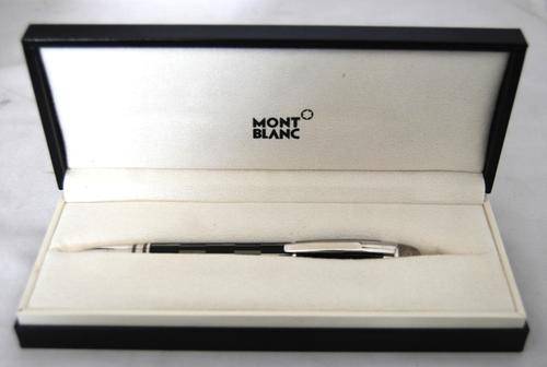 MONT BLANC STAR MYSTERY 7P  BLACK RESIN BALLPOINT PEN